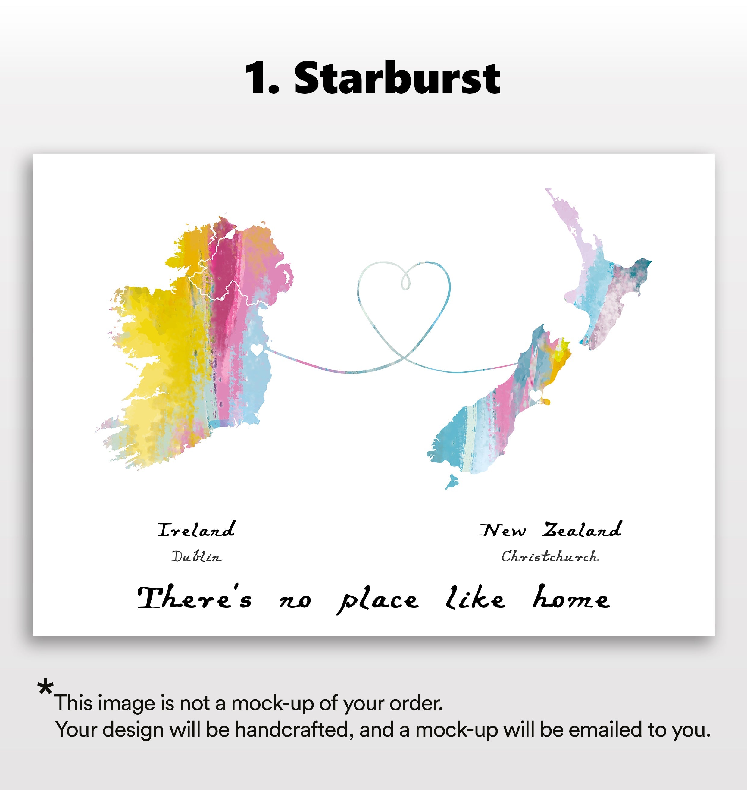 Personalised two location Print