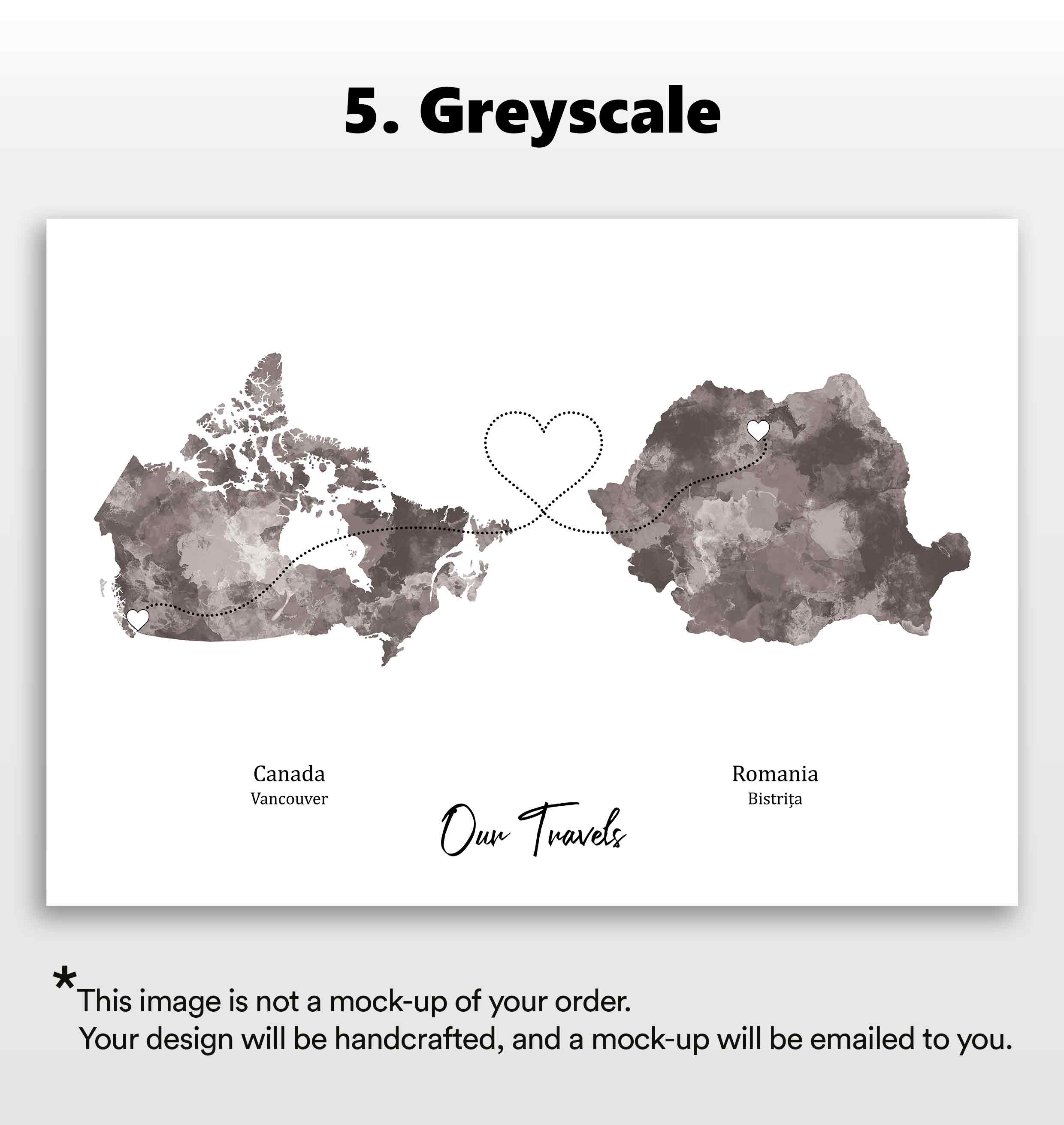 Personalised two location Print 2.0 - Custom Line
