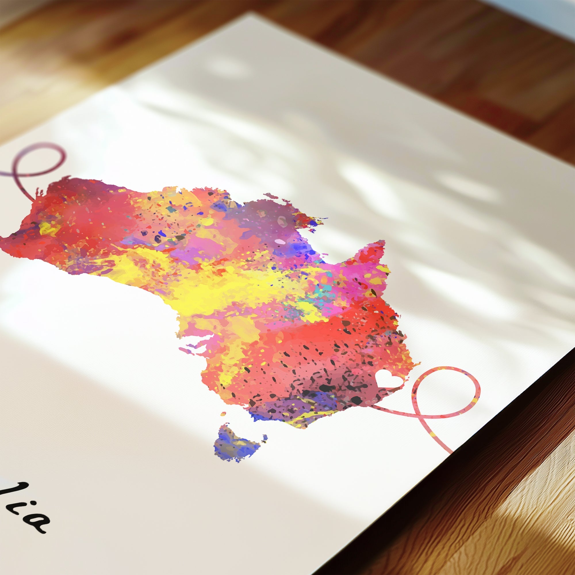 Personalised Three Location Prints