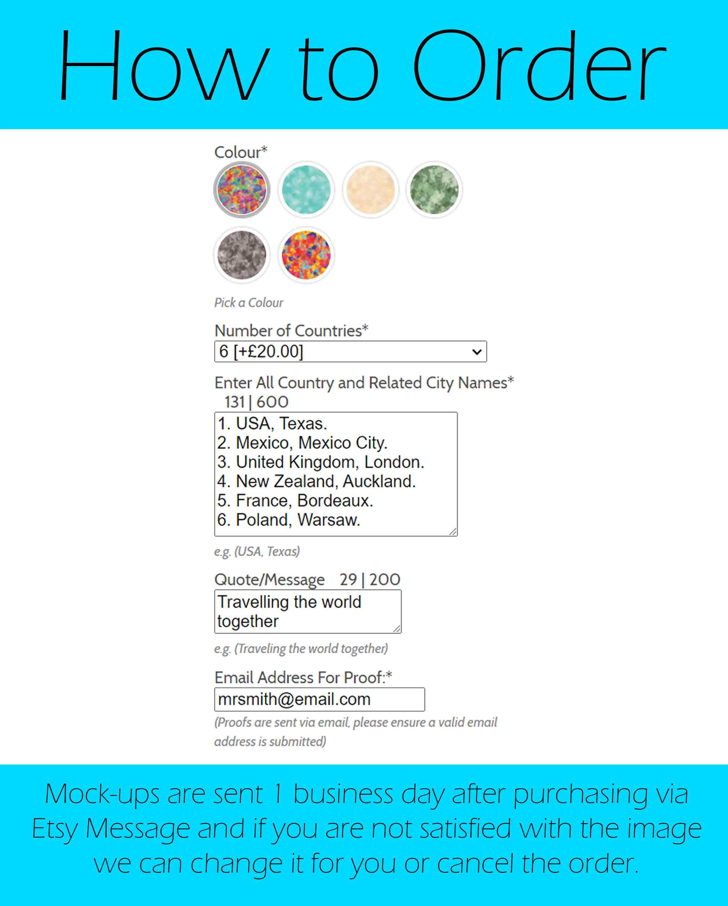 Personalised Panoramic Heart Location Print - (594mm x 210mm -23.38 x 8.26 inches)