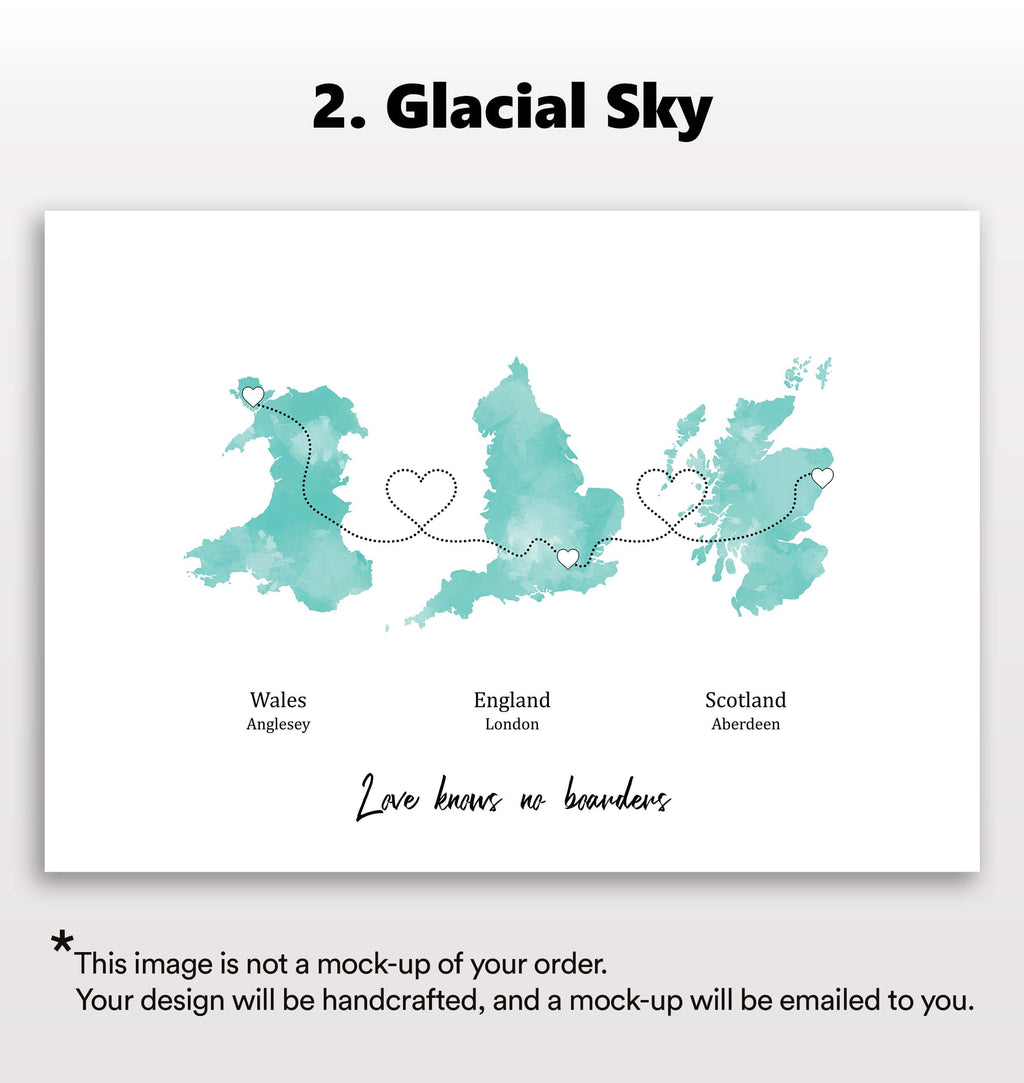 Personalised Three Location Print 2.0 - Custom Line (Digital File Only)