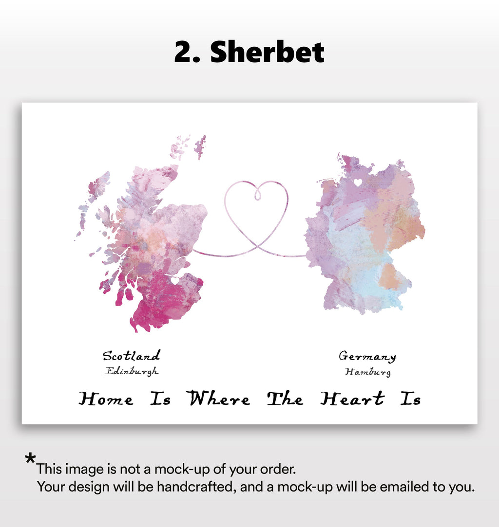 Personalised two location Print