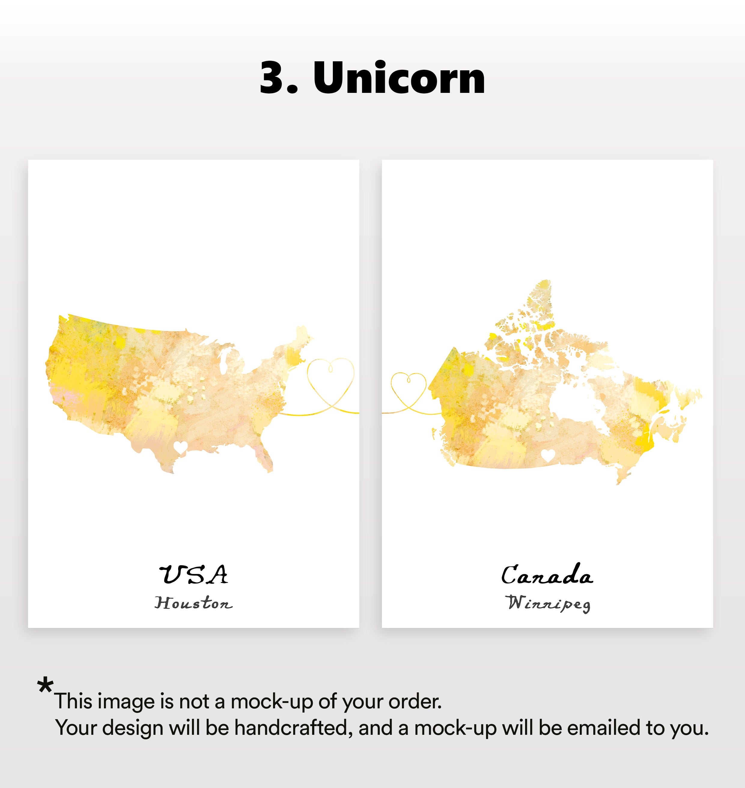 Personalised Two Location Prints