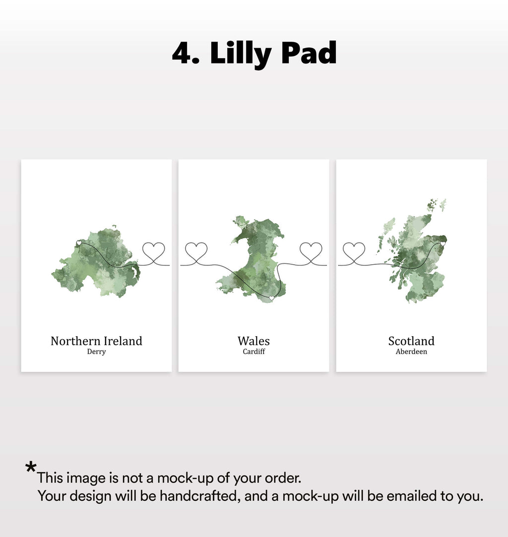 Personalised Three Location Prints 2.0 - Custom Line