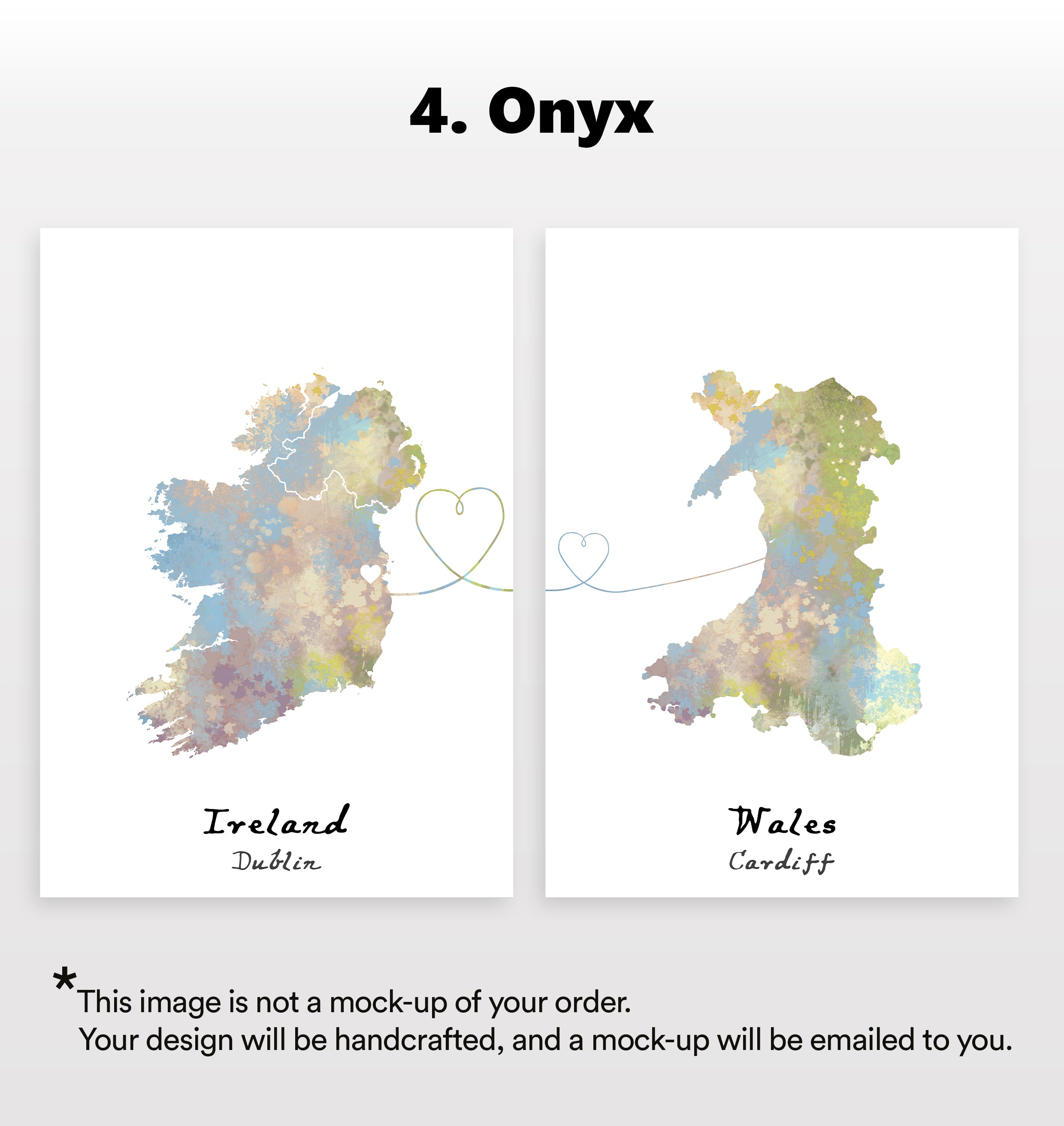 Personalised Two Location Prints