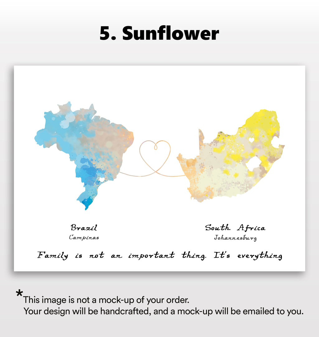 Personalised two location Print