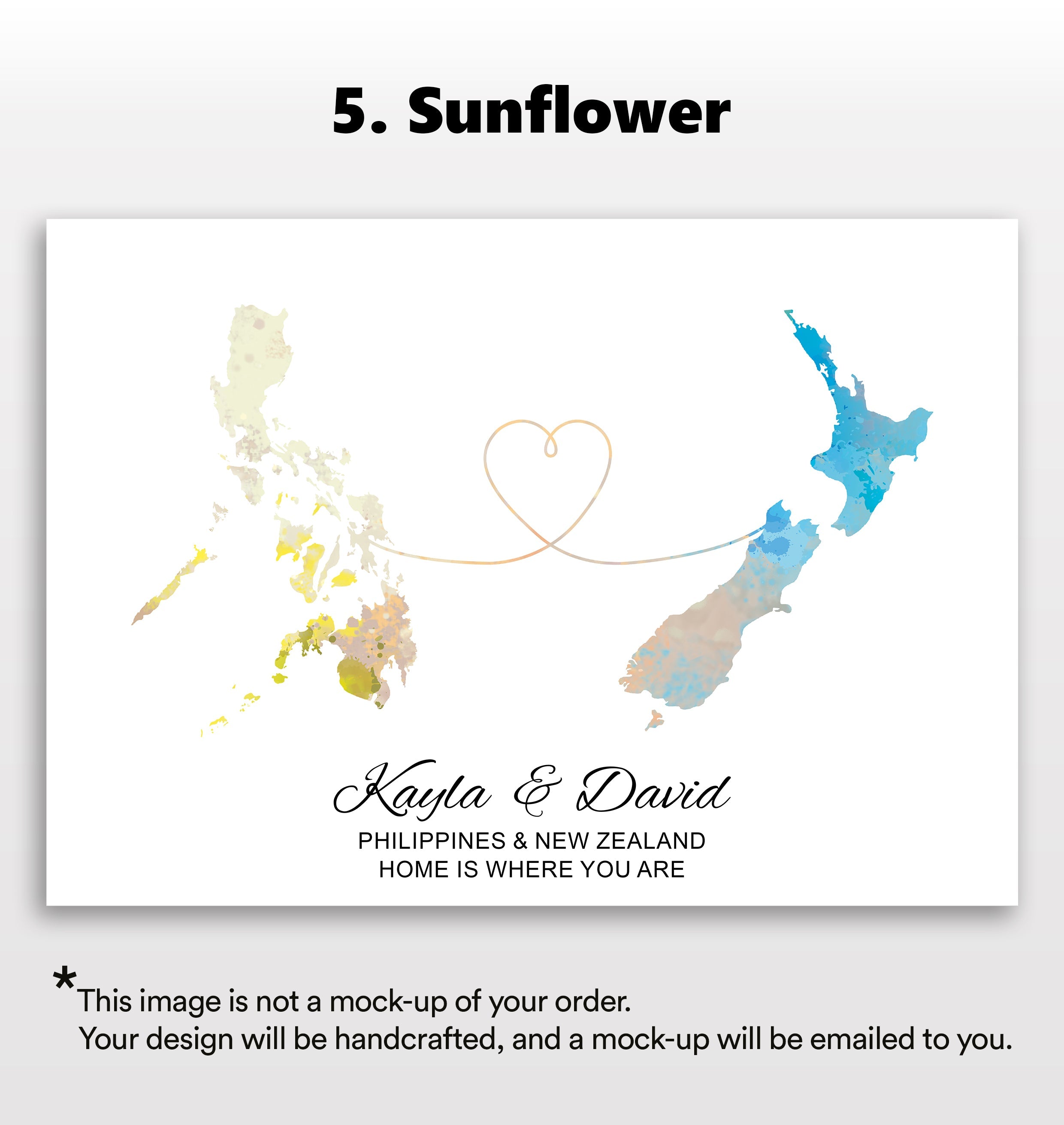 Personalised two location Print