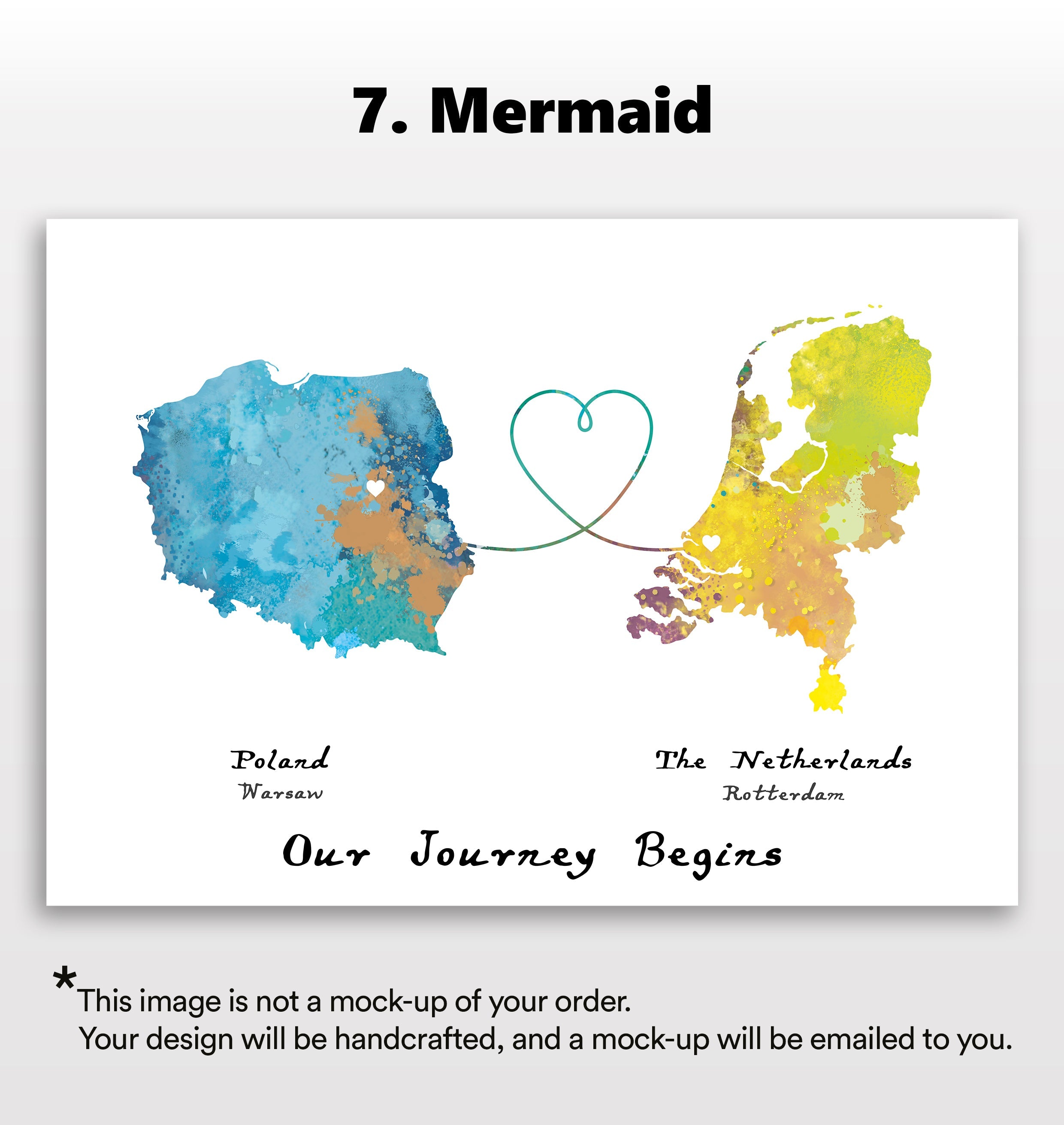 Personalised two location Print