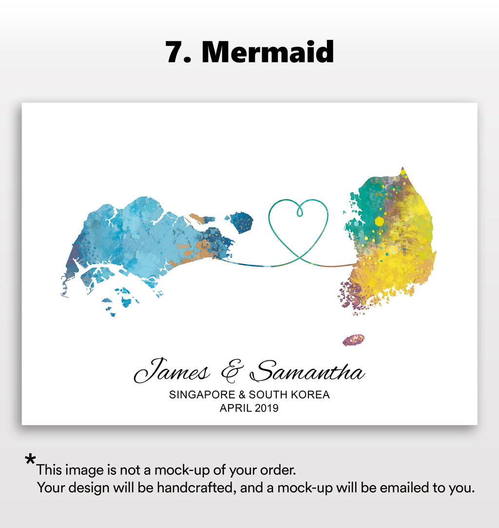 Personalised two location Print