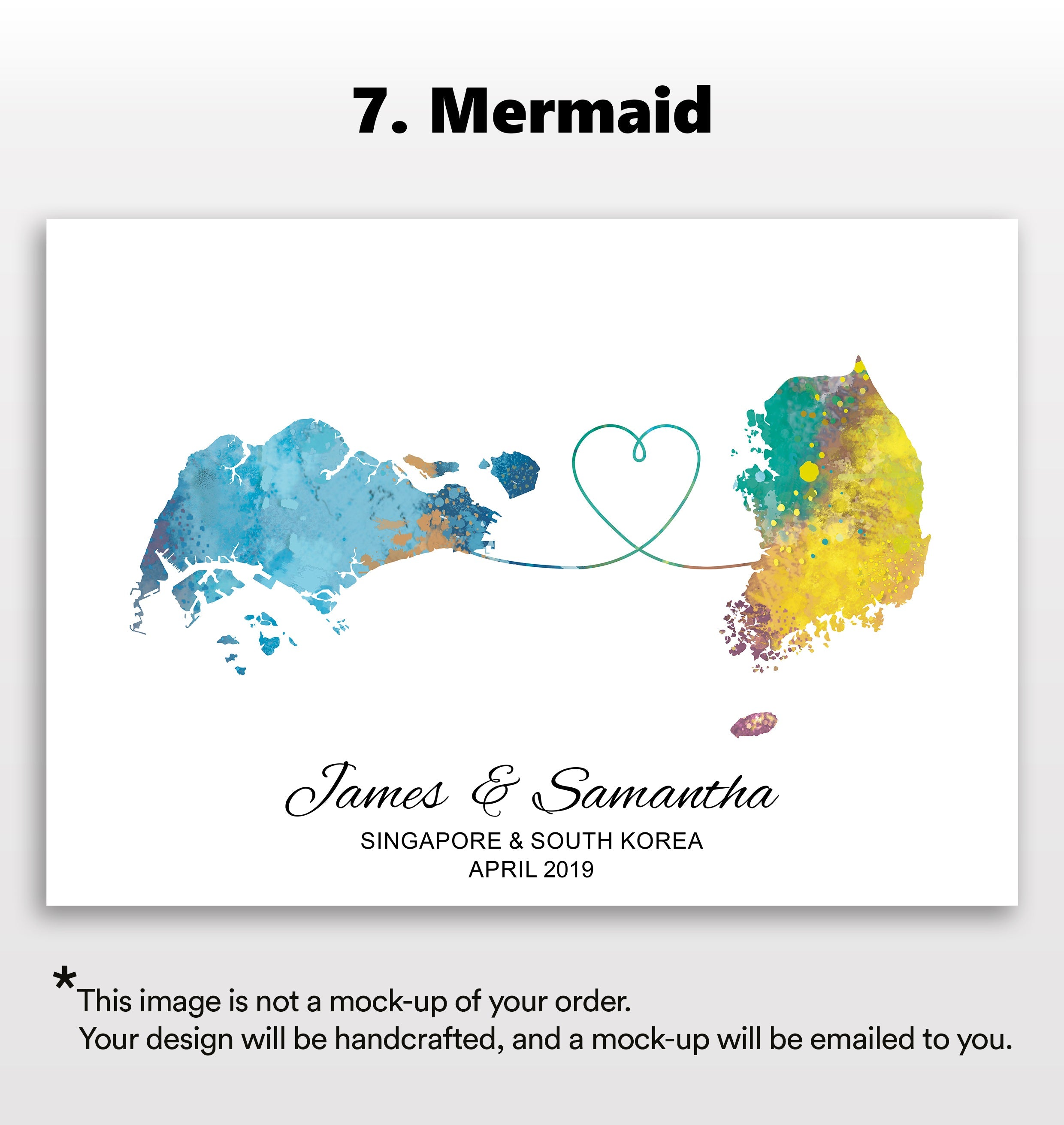 Personalised two location Print