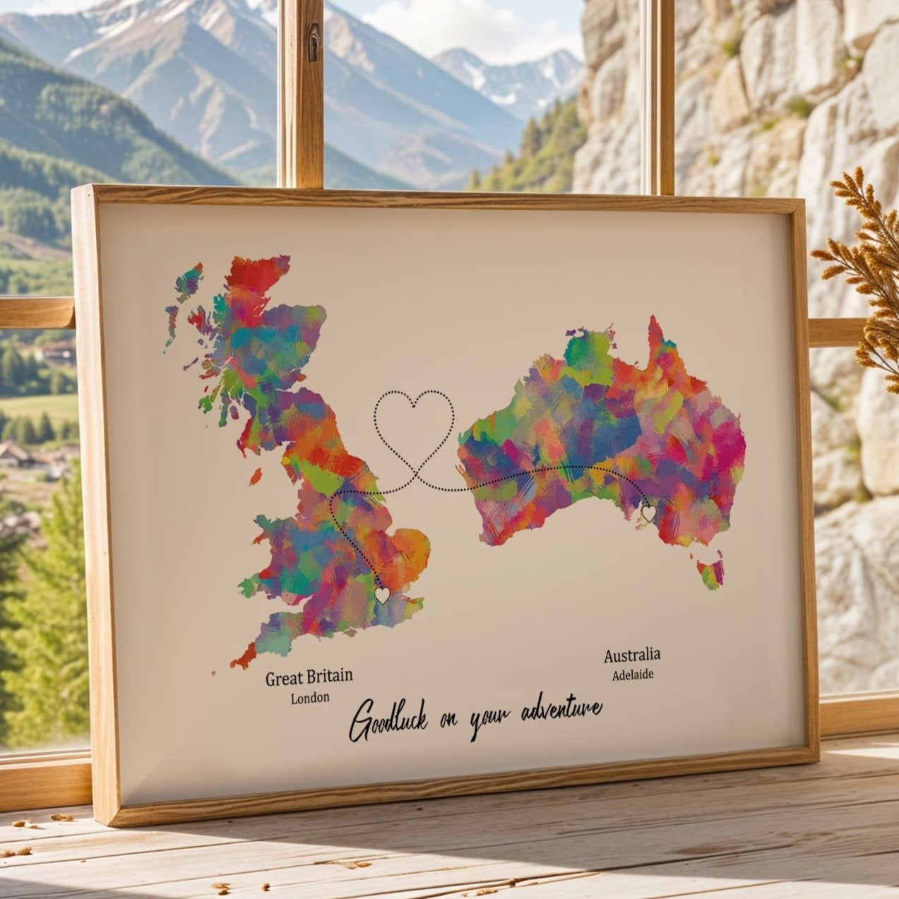 Personalised two location Print 2.0 - Custom Line