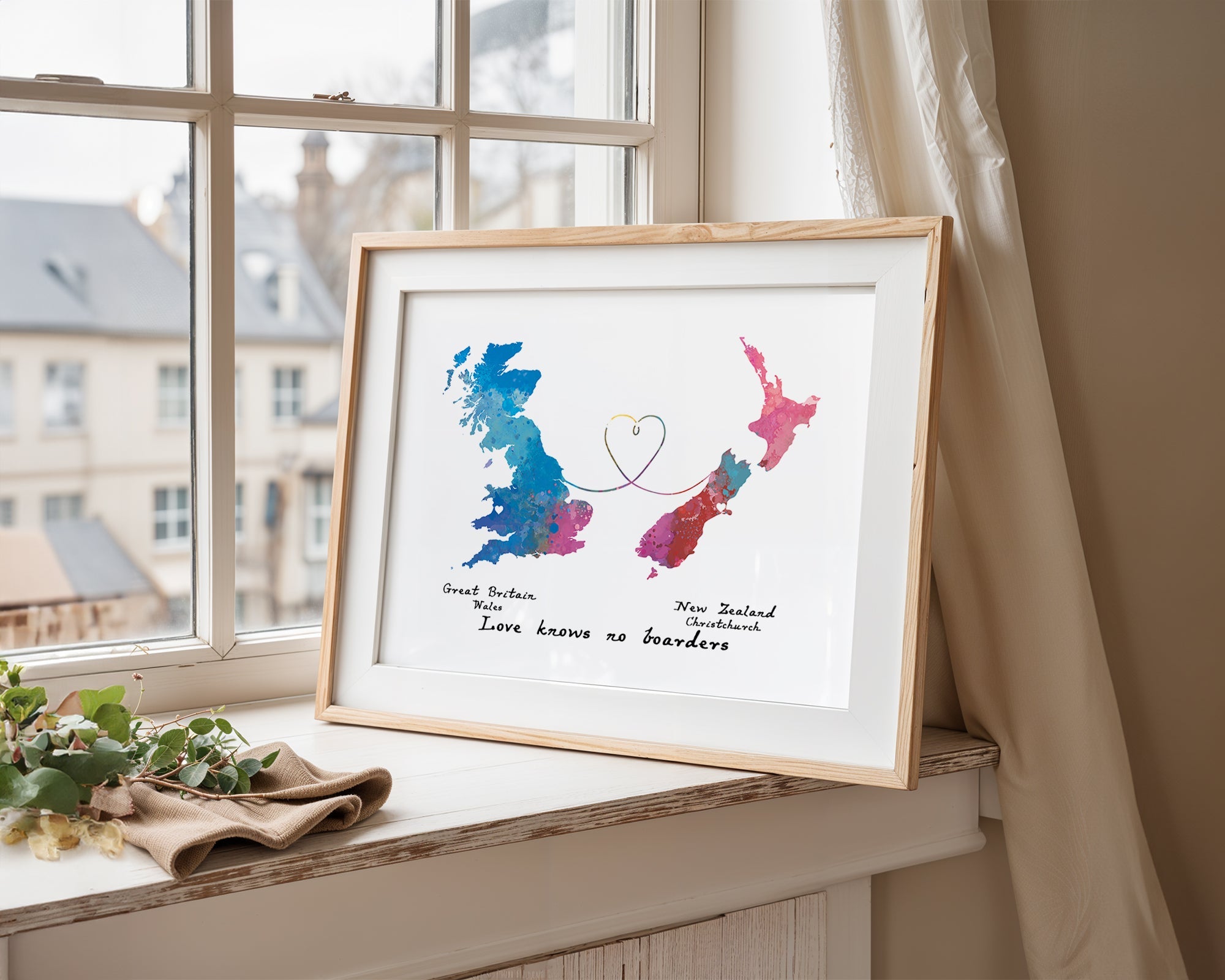 Personalised two location Print