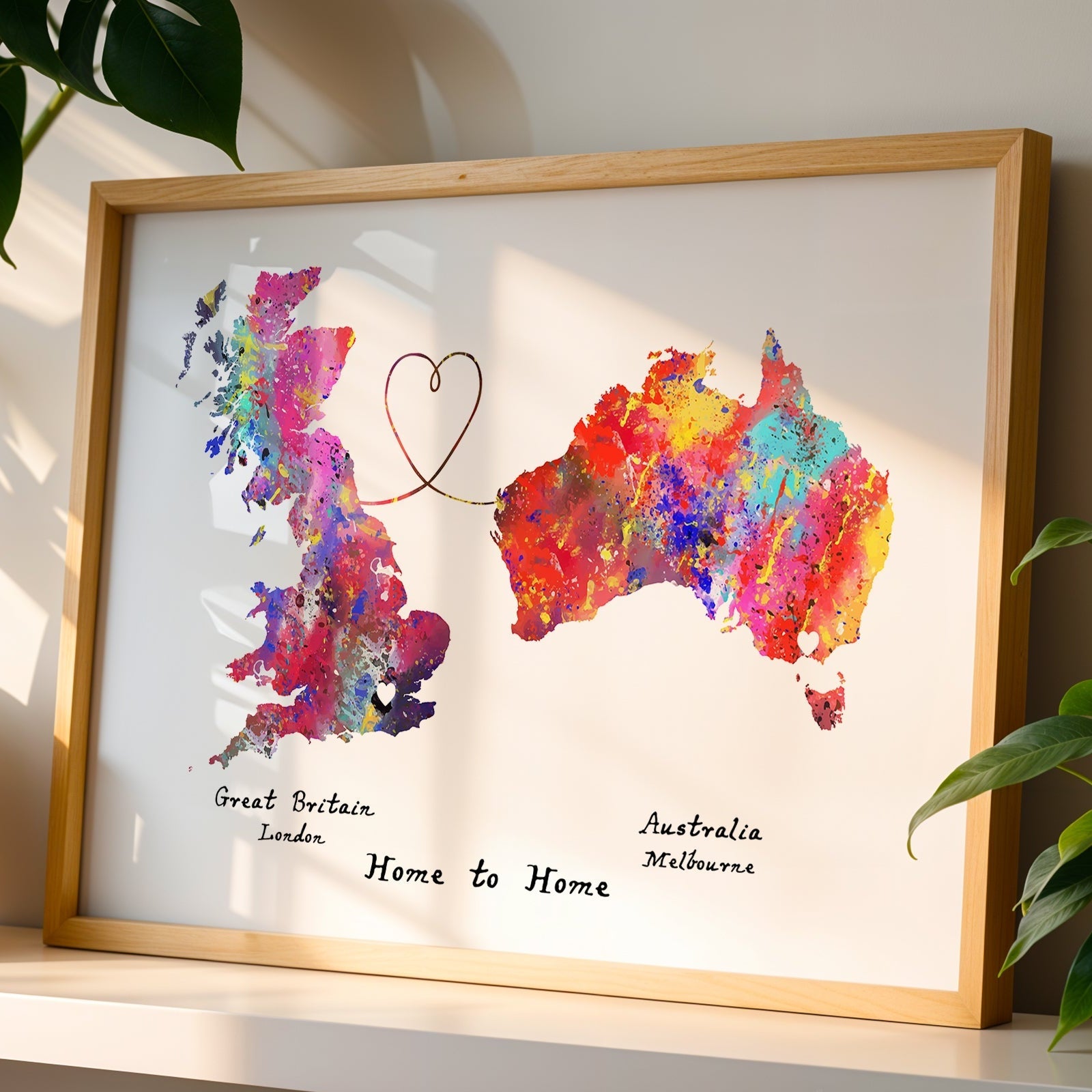 Personalised two location Print